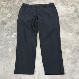 Lululemon Pants Mens 36 (36x28) Black Classic Fit Warpstreme Stretch LM5AQHS